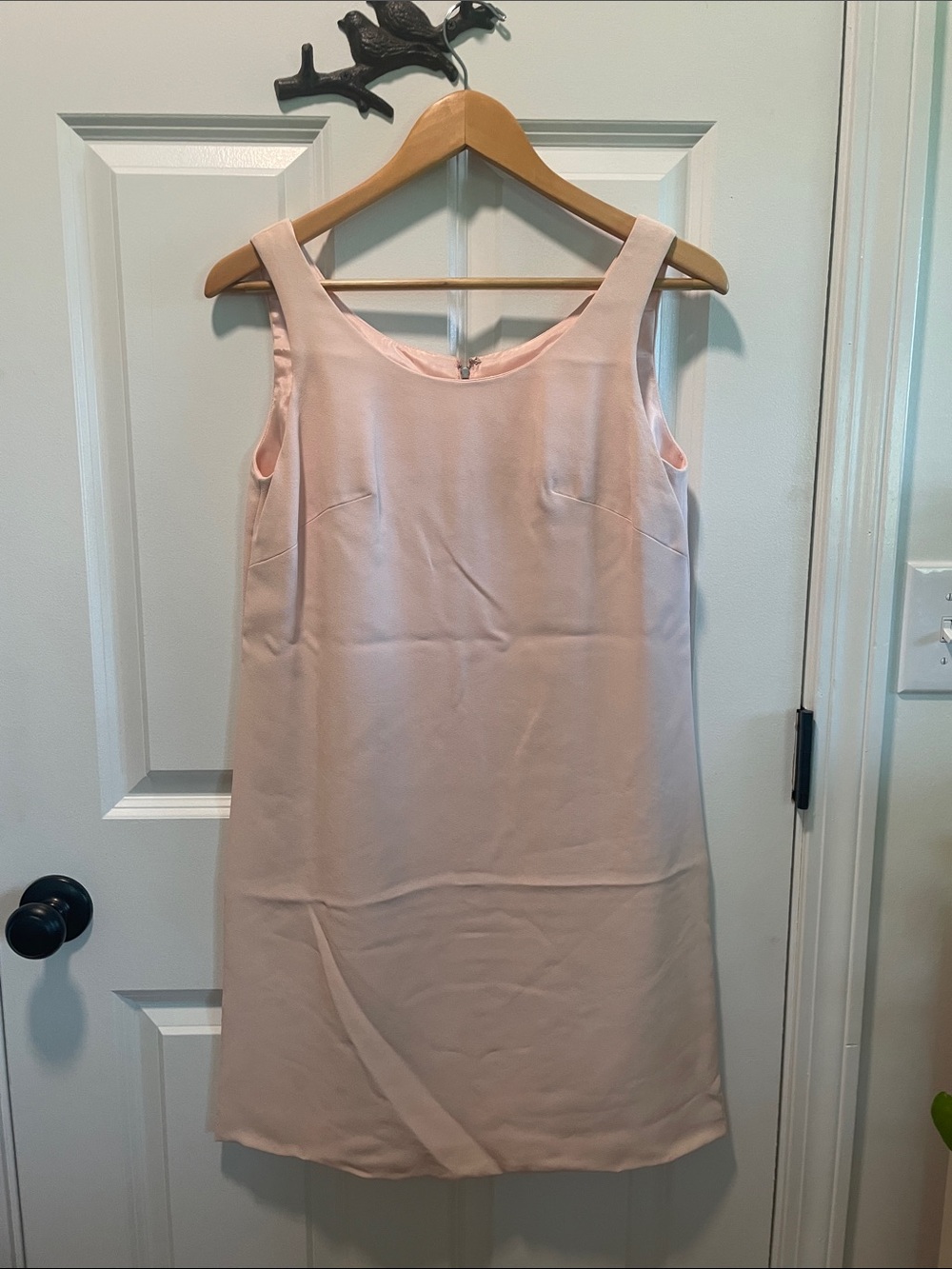 Vintage 60s Women's Long Sleeve Lace Dress with Pink Bow and Pink Mod Underdress - Picture 4 of 6